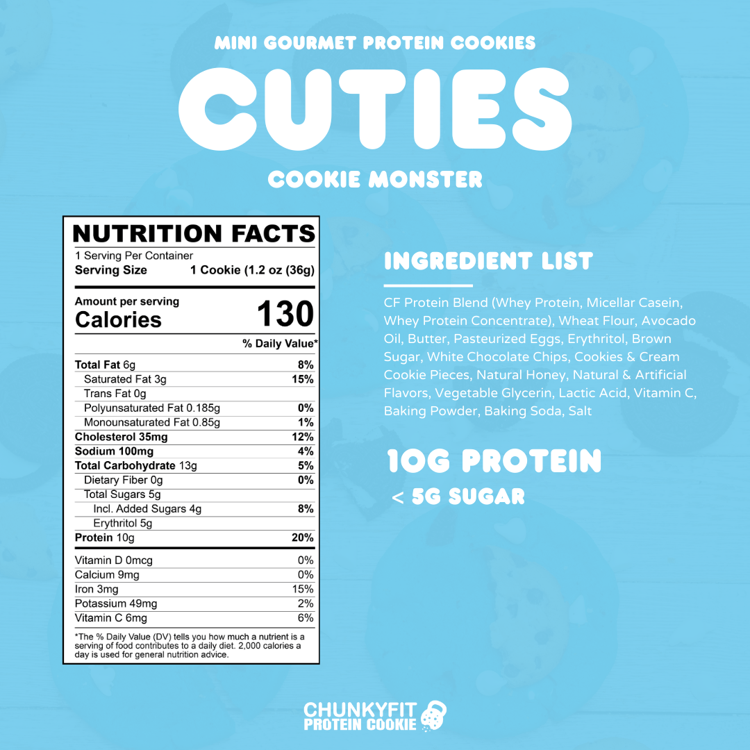 Cookie Monster Cuties - 5 Pack