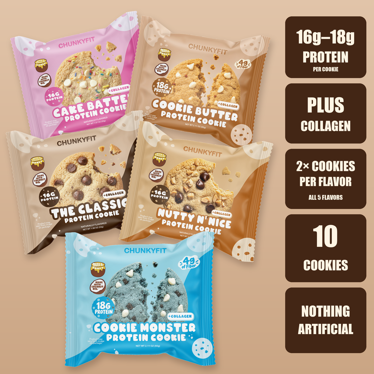 Best Seller Protein Cookie Variety Pack